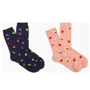 🍁🍂  2 Pairs NWT Autumn theme Trouser Socks